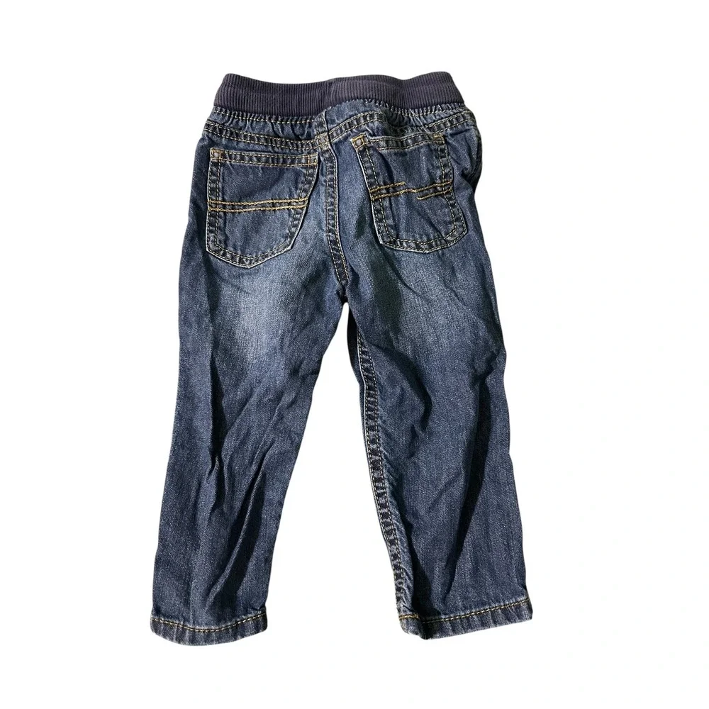 Carters 18 Months‎ Denim Pants Boys Kids Adjustable Waist Blue Jeans Casual
